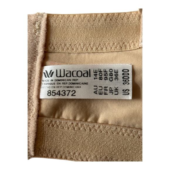 Wacoal 854372 Staying Power wire free strapless bra tan size 36DDD 36F - Picture 7 of 7